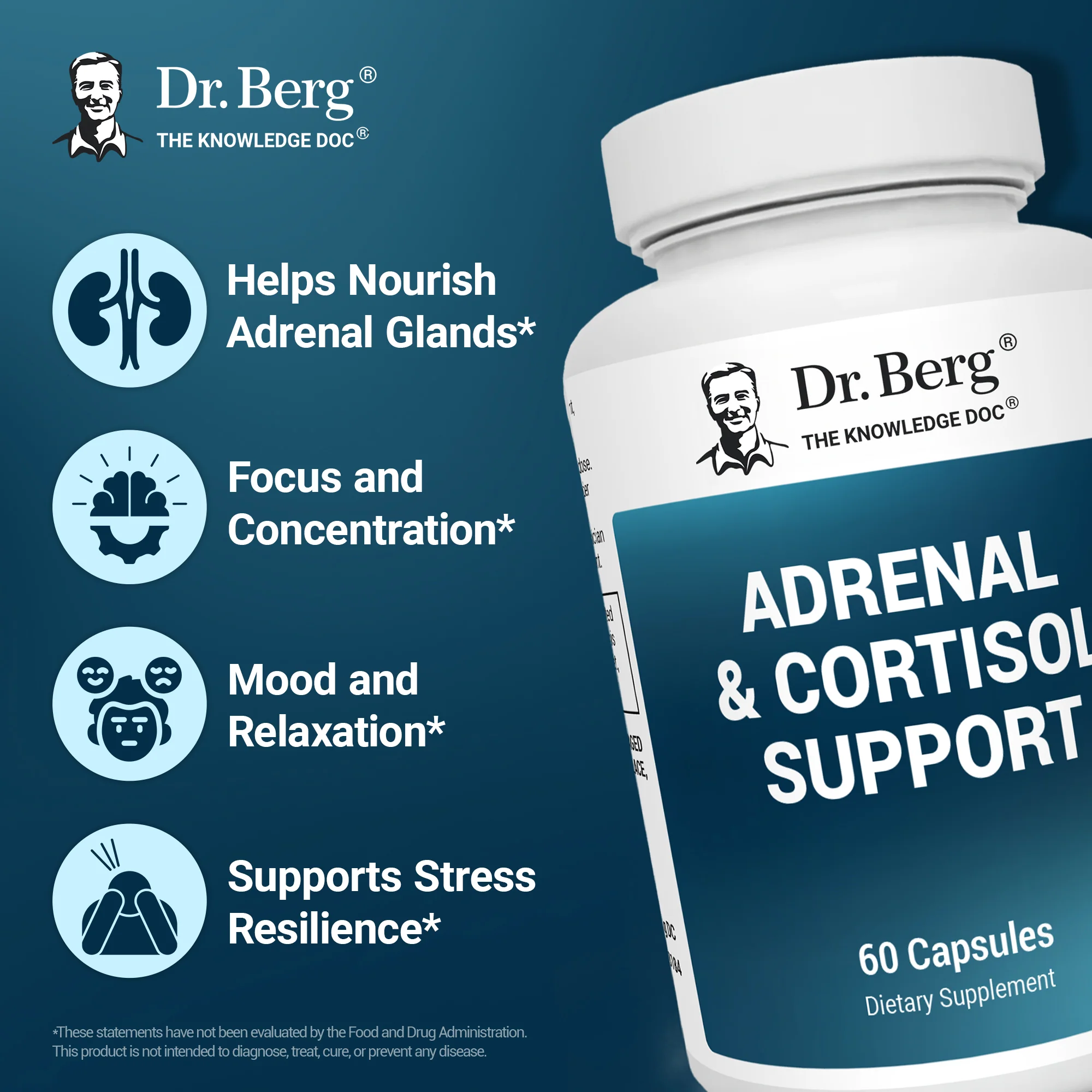 Adrenal & Cortisol Support – 60 Vegetable Capsules - Image 7