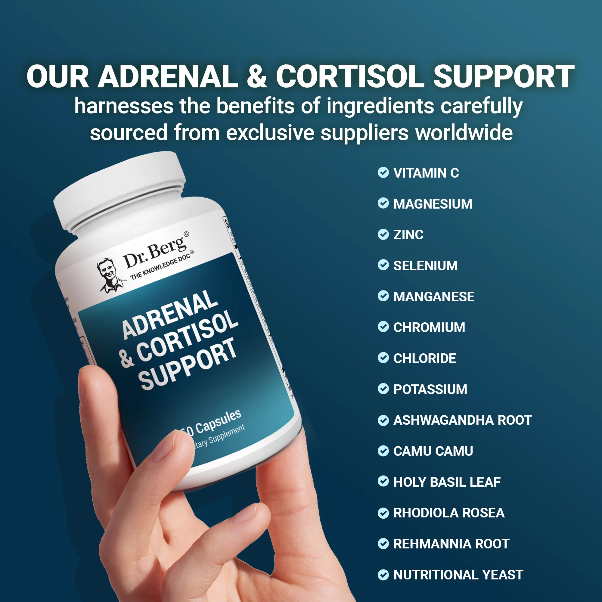 Adrenal & Cortisol Support – 60 Vegetable Capsules - Image 8