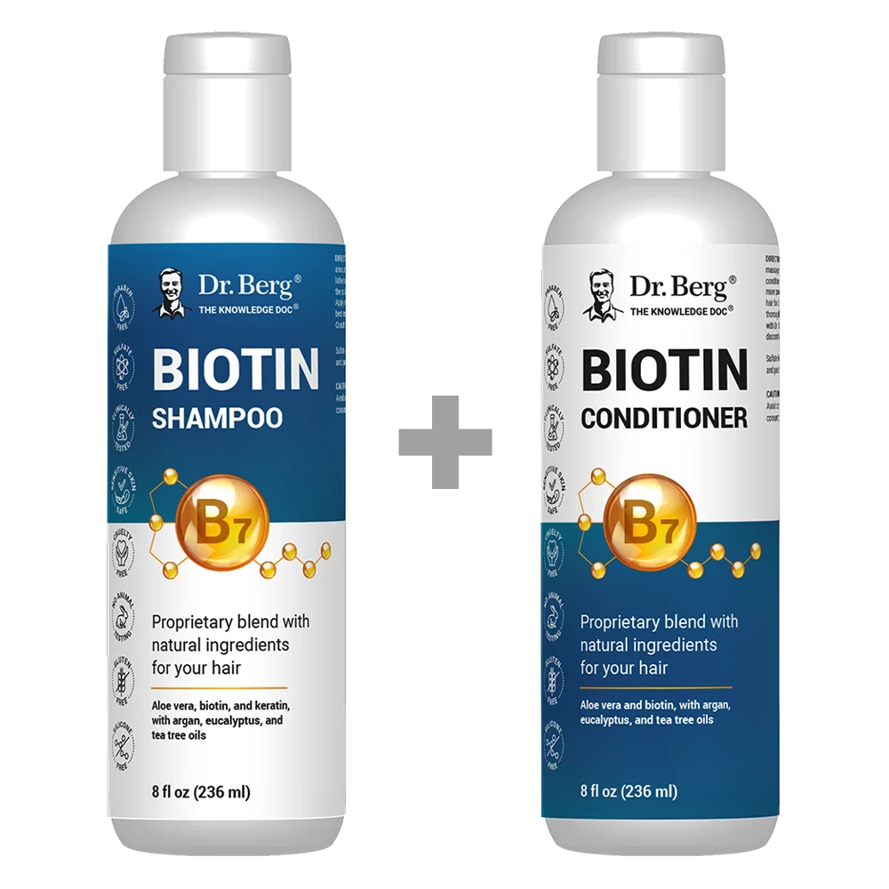 Biotin Shampoo and Conditioner Bundle – New and Improved – 8 fl oz each
