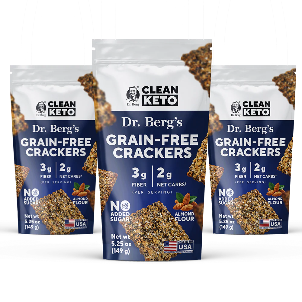 Dr. Berg’s Grain-Free Crackers 3-Pack