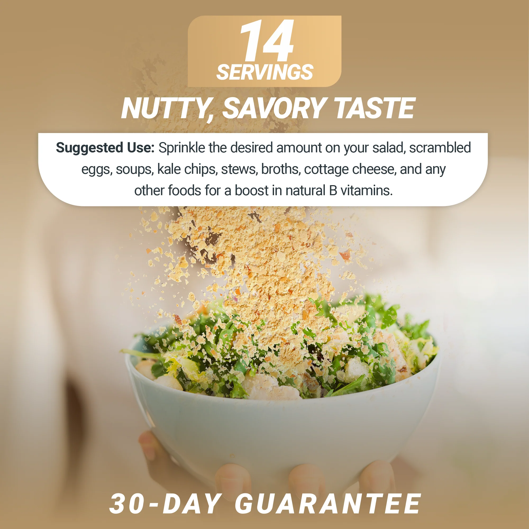 Nutritional Yeast Flakes Gluten-Free, Vegan, non-GMO – 8 oz - Image 6