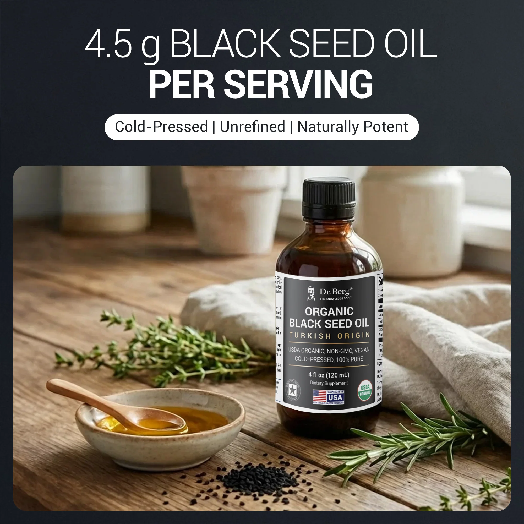 Organic Black Seed Oil - 4 fl oz - Image 9