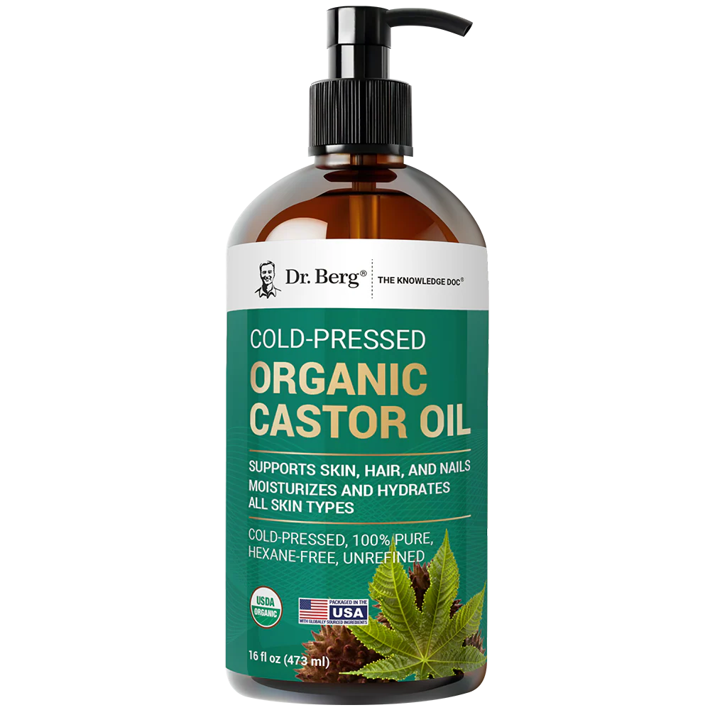 Organic Castor Oil – Cold-Pressed, Pure, Hexane-Free
